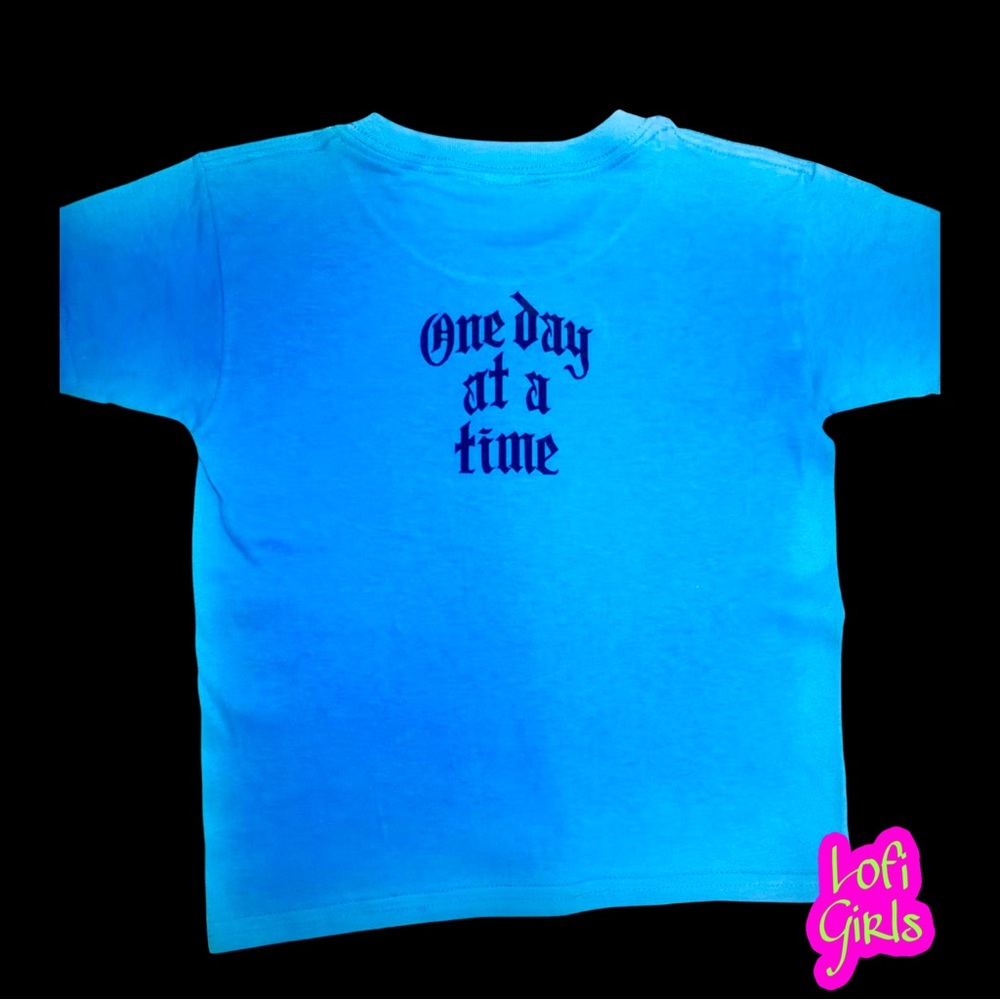 One Day At A Time Quote Custom Lofi Girls Premium Vinyl Shirt